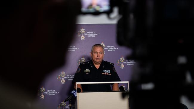 Daniel Shean at the latest press conference on Ex-Tropical Cyclone Lincoln. Picture: Pema Tamang Pakhrin