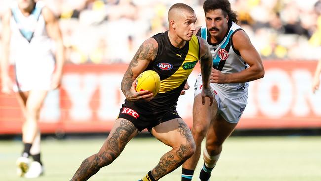 Dustin Martin has been below his best. Picture: Michael Willson/AFL Photos via Getty Images