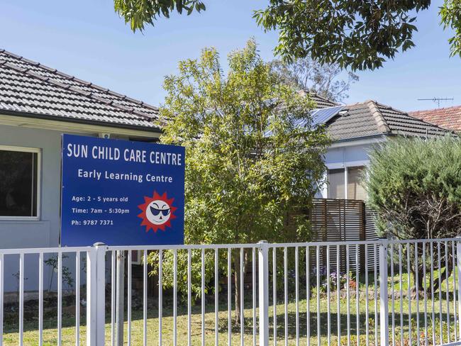 Sun Childcare Centre at Campsie has been rated as one of the worst child centres. Picture: Matthew Vasilescu