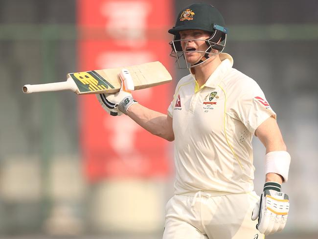 DELHI, INDIA - FEBRUARY 19: Steve Smith of Australia walks off after he was dismissed by Ravichandran Ashwin of India during day three of the Second Test match in the series between India and Australia at Arun Jaitley Stadium on February 19, 2023 in Delhi, India. (Photo by Robert Cianflone/Getty Images)