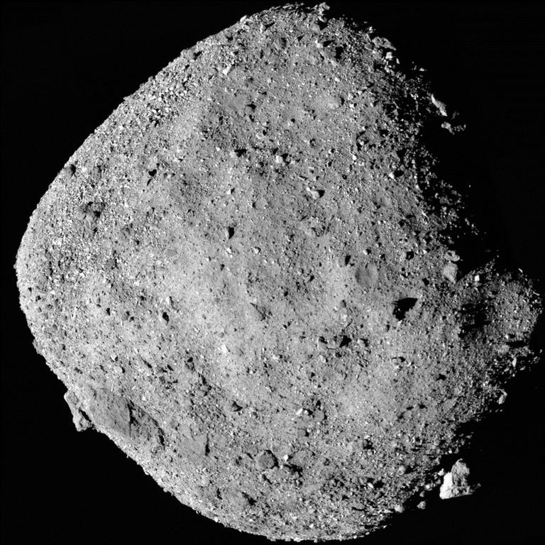 The 500m diameter asteroid Bennu, imaged by the OSIRIS-REx spacecraft in December 2018. Picture NASA For Martin George col for The Mercury