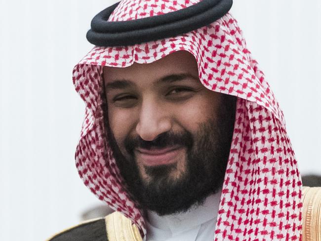 FILE - This May 30, 2017 file photo, shows Saudi Crown Prince and Defense Minister Mohammed bin Salman, (MBS), in Moscow's Kremlin, Russia. The surprise dismissal and arrest of dozens of ministers, royals, officials and senior military officers by MBS late Saturday, Nov. 4, 2017, is unprecedented in the secretive, 85-year-old kingdom. But so is the by-now virtually certain rise to the throne of a 30-something royal who, in another first, is succeeding his father. (AP Photo/Pavel Golovkin, pool, File)