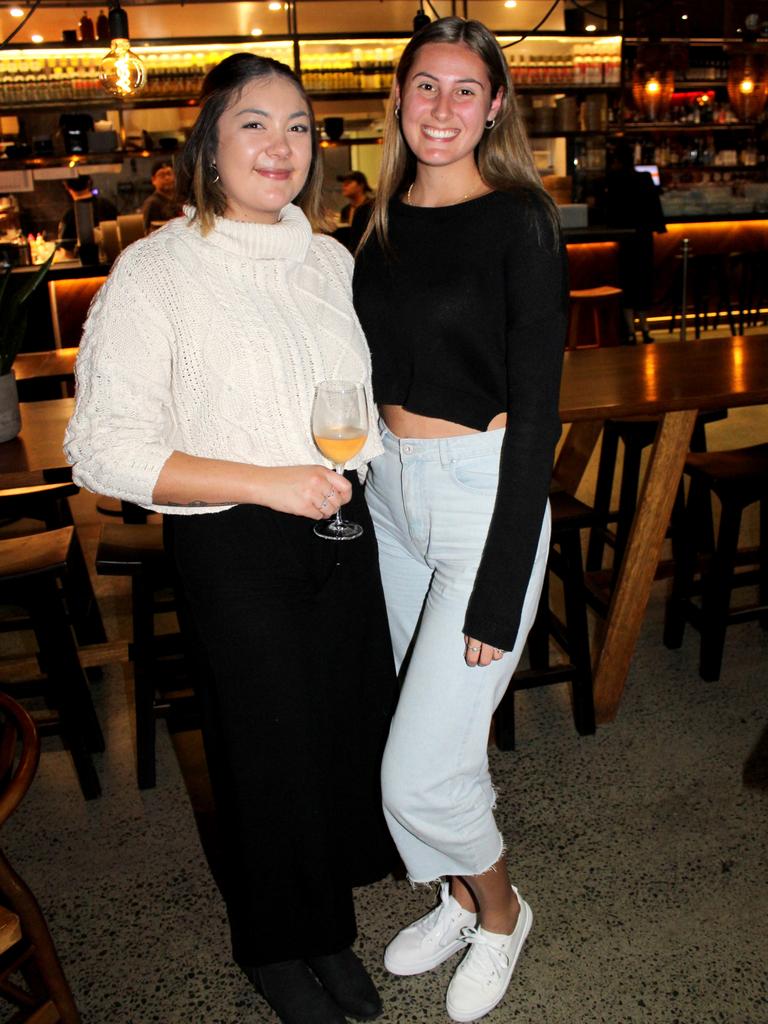 Mia Torrance and Elly Laguzza at Mamasan Kitchen + Bar. Picture: Andrew Meadowcroft.