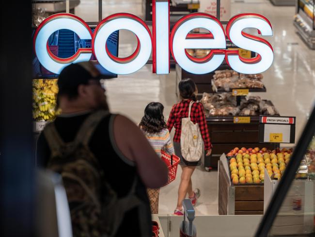 Last October, Coles posted a $9.2bn first quarter sales revenue – crediting the result partly to one of their past collectable campaigns. Picture: NCA NewsWire/Naomi Jellicoe