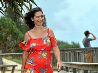 Letea Cavander at Coolum Beach. Picture: John McCutcheon