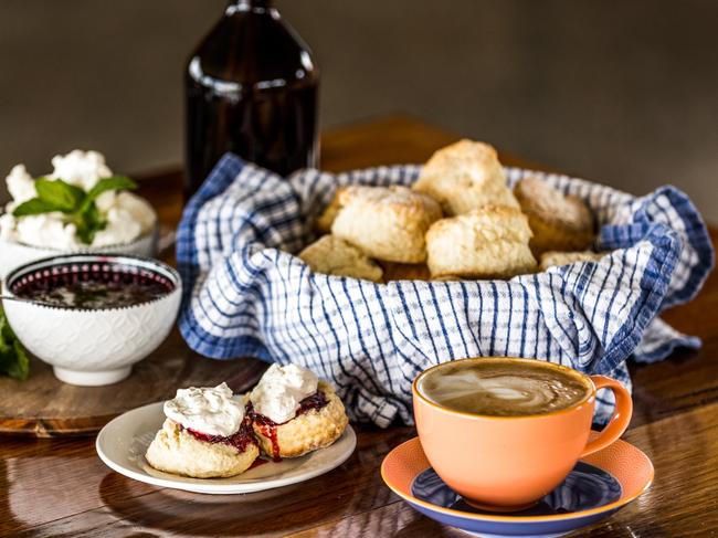 Afternoon tea Curringa style complete with scones and homemade jam.