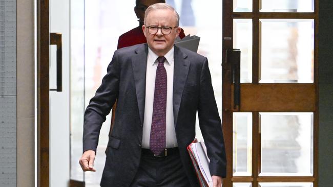 Prime Minister Anthony Albanese is anxious to remind the Trump administration that the US has long enjoyed a current account surplus with Australia. Picture: NewsWire / Martin Ollman