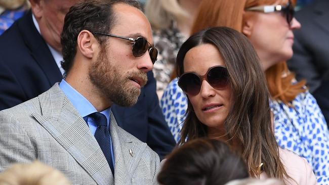 Pippa with brother James Middleton. Picture: Ben Stansall/AFP