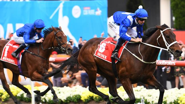 Winx has notched a world record 22 Group 1 wins. Picture: AAP