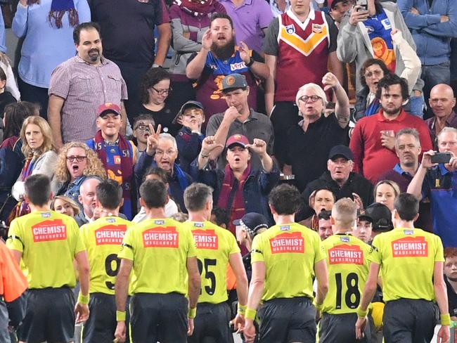 How will Gabba fans handle a grand final with no beer? Picture: AAP Image/Darren England