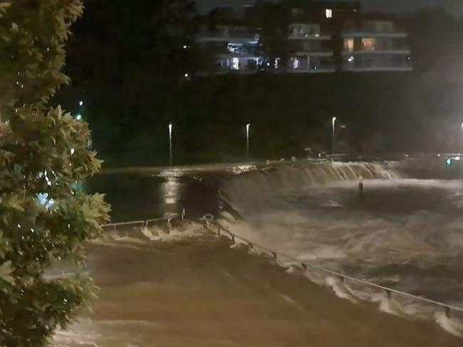 Parramatta is being smashed by flooding and rain. Picture Facebook