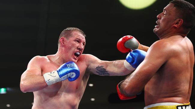 Paul Gallen defeated Justin Hodges. Picture: Chris Hyde/Getty Images