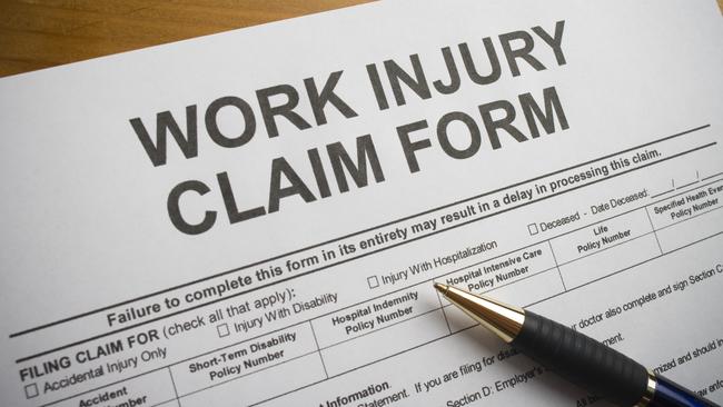 Generic image of a workplace injury claim form. Photo from iStock.