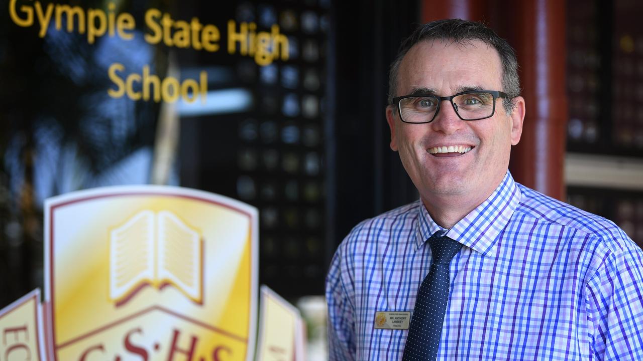 Gympie State High School principal Anthony Lanskey rounded out the first third of the list revealed.