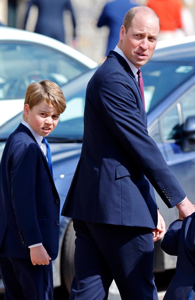 Prince William stayed away from Prince Andrew - and out of shot from being photographed with him. Picture: Max Mumby/Indigo/Getty Images