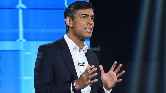 Rishi Sunak is a Stanford MBA graduate who speaks with the sunny inflections of Silicon Valley. Picture: Getty Images