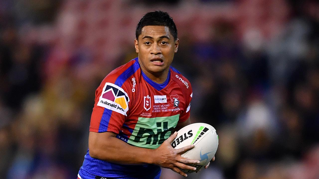 The Knights will be leaning on Anthony Milford while Kalyn Ponga is on Origin duty. NRL Imagery