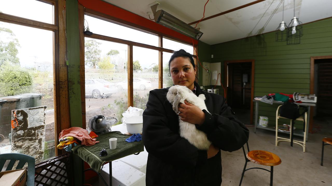 May 2018. Brookfield owner Julia Ridgers is pictured in the mess that volunteers have been busy cleaning up. Picture: MATT THOMPSON