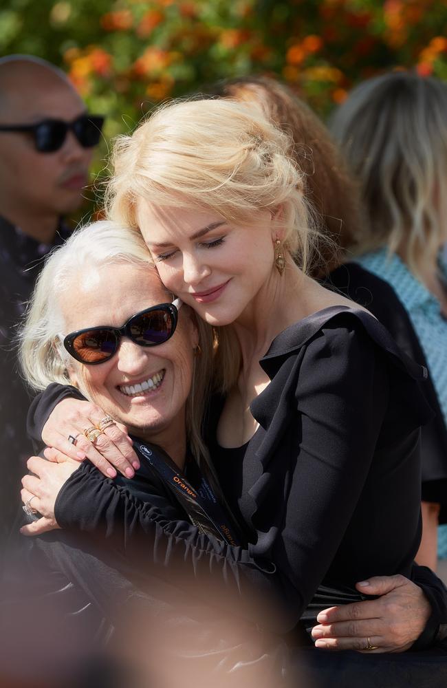 Nicole Kidman and Jane Campion, pictured together in Cannes in 2017. Picture: Getty Images