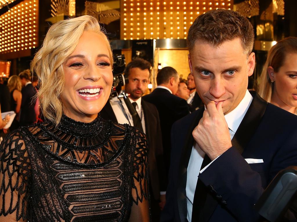 Carrie Bickmore said she wants to spend more time with her family in the evenings, including partner Chris Walker. Picture: Scott Barbour/Getty Images