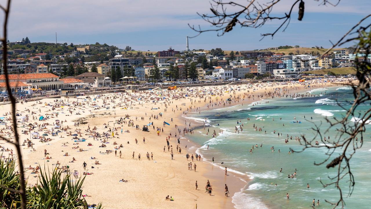 Sunny skies saw Bondi Beach flooded with people over the Christmas weekend. Picture: NCA NewsWire / Seb Haggett