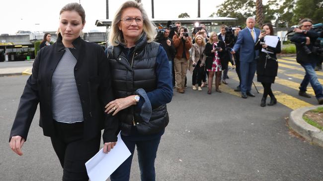 Billie Jo Wilkie said she spent time in Silverwater Prison with an inmate called Harriet, but she didn’t realise until she got out that it was Harriet Wran (pictured leaving prison). Picture: Renee Nowytarger