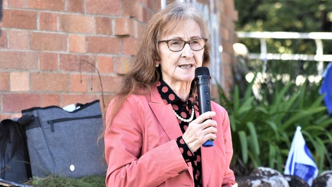 Lismore MP Janelle Saffin speaks in support of strike action for better staff to patient ratios. Picture: Tessa Flemming