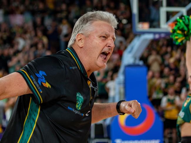 Scott Roth showed his passion after Friday night’s win against the 36ers. (Photo by Linda Higginson/Getty Images)