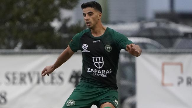 Chris Droutsas in action for Bentleigh Greens. Picture: Valeriu Campan