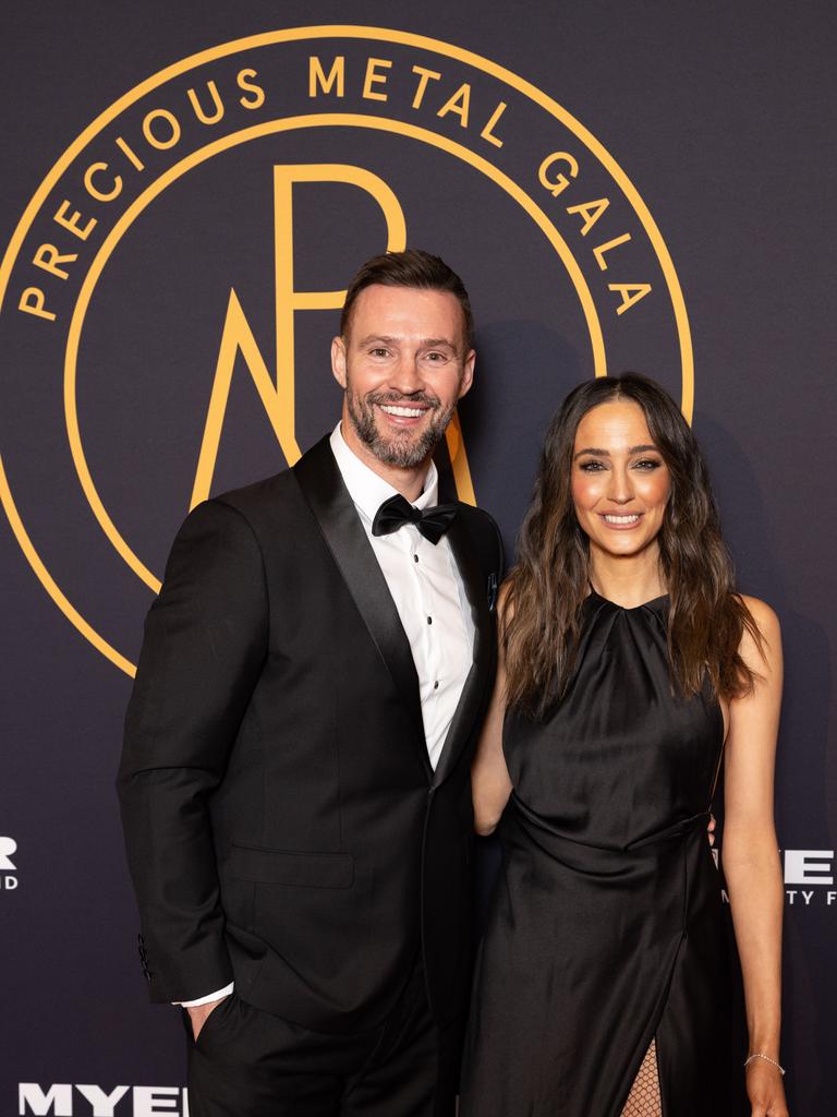 Kris Smith and Abbey Gelmi hosted the Precious Metal Gala. Picture: James Thomas