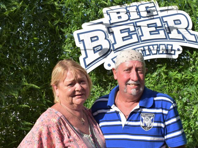 Angela and Brett Linwood at the Capricorn Food and Wine Festivalâ€™s Big Beer Festival, Rockhampton Riverside Precinct, March 19, 2022.