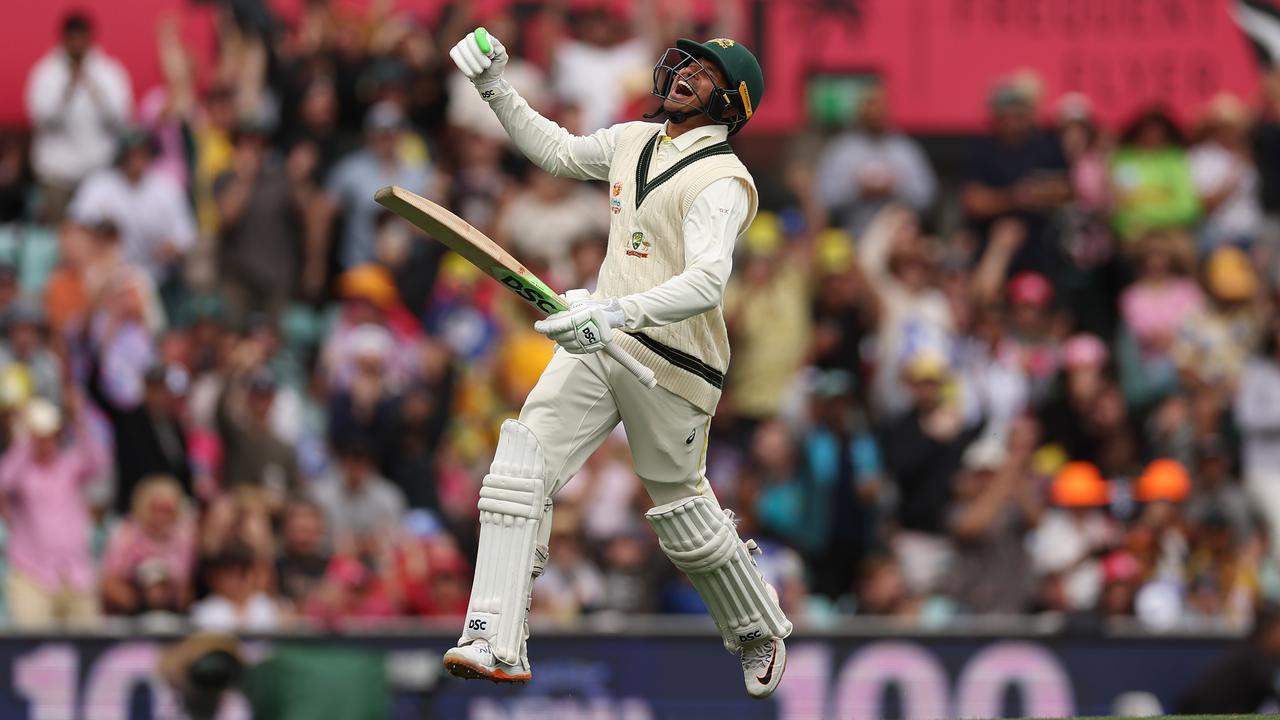 Usman Khawaja of Australia. Photo by Cameron Spencer/Getty Images