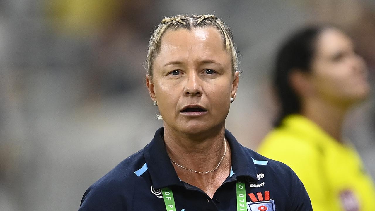 The Sky Blues are looking for a new coach after Kylie Hilder stood down. Picture: Ian Hitchcock/Getty Images