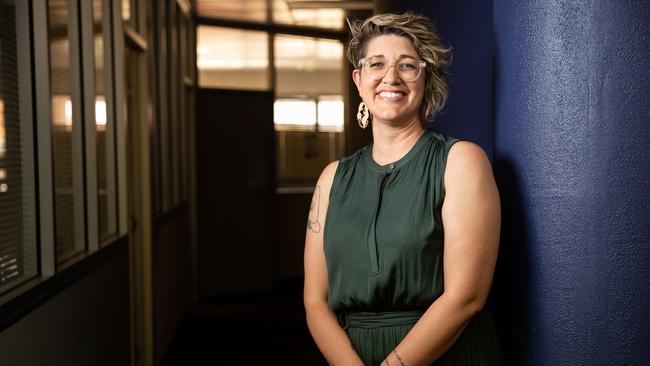 Women’s Safety Services of Central Australia chief executive Larissa Ellis told Coroner Elisabeth Armitage that attacks on shelters were growing as the sector struggled to meet demand. Photo: Emma Murray