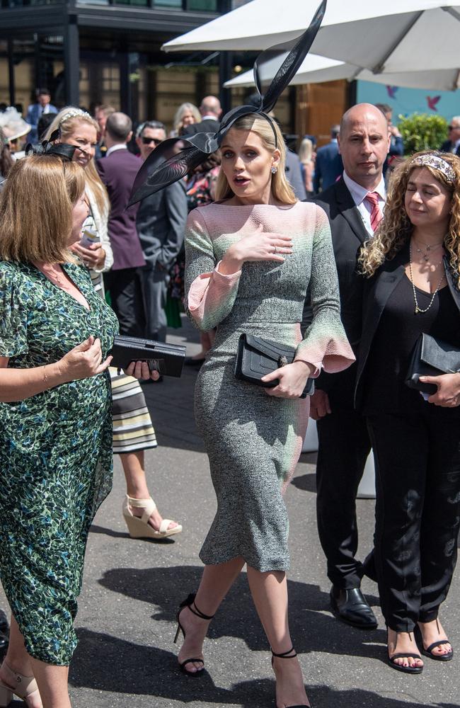 Lady Kitty Spencer stuns passers-by at the Cup. Picture: James Gourley/Getty Images