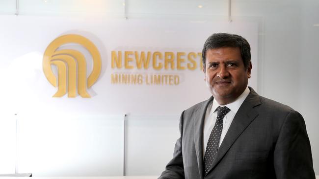 Newcrest CEO Sandeep Biswas. (Stuart McEvoy/The Australian)