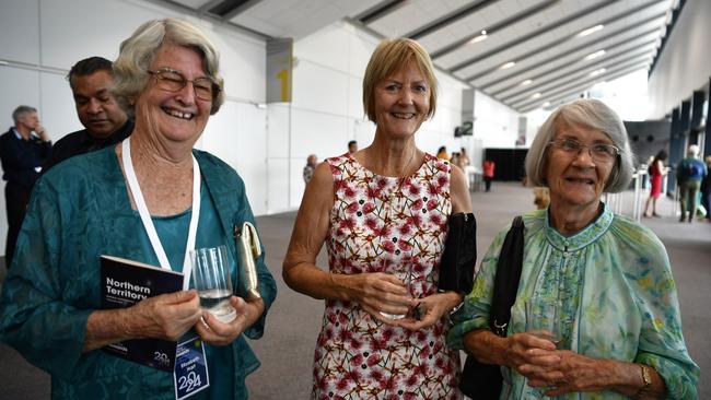 Elizabeth 'Bess' Hart, Jen Sullivan and Merriel Lawrie at the 2024 NT Australian of the Year Awards at the Darwin Convention Centre on Monday, November 6.