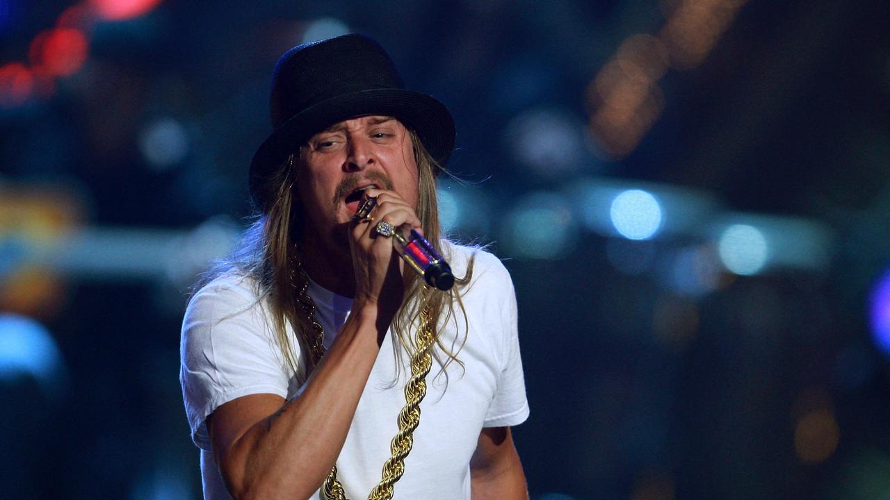 Kid Rock performs with Lynyrd Skynyrd on stage during the Conde Nast Media Group's Fifth Annual Fashion Rocks at Radio City Music Hall. Photo: Stephen Lovekin / Getty Images North America / Getty Images via AFP.