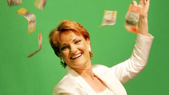 Pauline Hanson gets set to be on TV show 'Who Wants To Be A Millionaire'. Money. Cash.