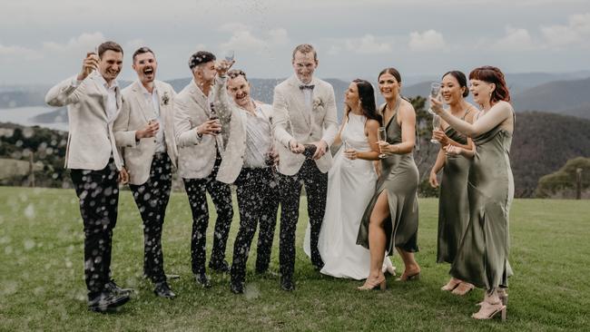 Sasha Kotanko and Scott Hemsworth's wedding. Picture: The Tognazzinis