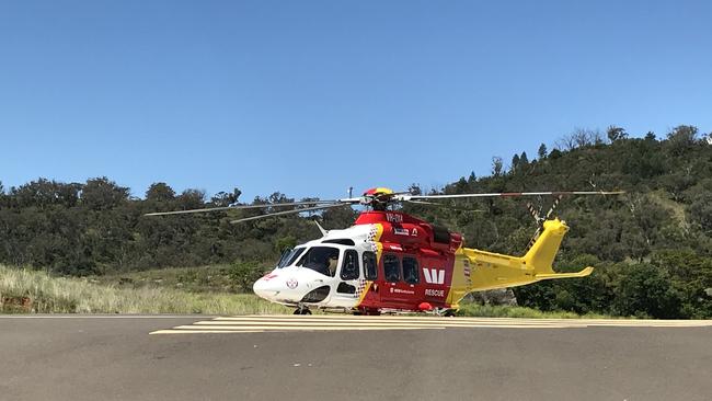 The Westpac chopper flew to the Ewingsdale scene. Picture: Westpac Rescue Helicopter Service