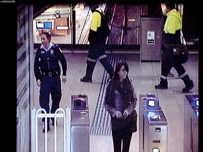 Harriet Wran at Liverpool railway station.