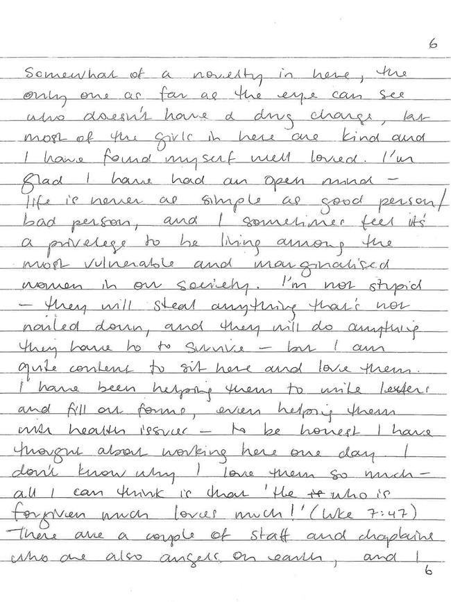 An excerpt from Katie’s letter to Jarred’s parents.