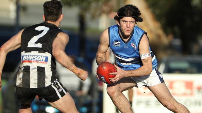 Matthew Wright in action for Point Cook Centrals. Picture: Local Legends Photography