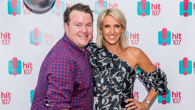 Cosi & Bec — Radio station hit107 launched their new breakfast show with Rebecca Morse and Andrew 'Cosi' Costello with a special dinner at Osteria Oggi. Pics: Supplied.