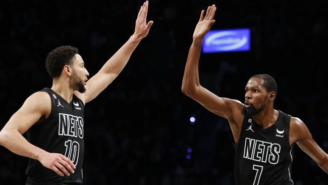 Kevin Durant is off to Phoenix, leaving Ben Simmons in Brooklyn. Photo by Sarah Stier/Getty Images