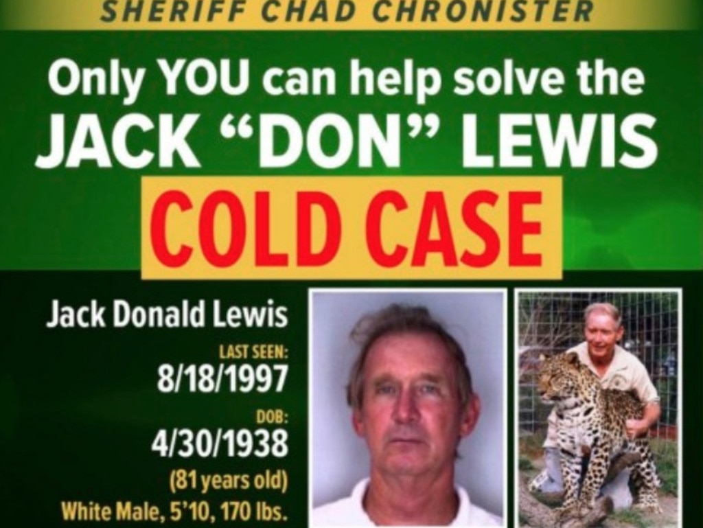 Don Lewis cold case poster.