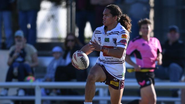 Taine Tuaupiki in action for Burleigh. Picture: Vanessa Hafner