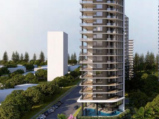 The proposed Main Beach Parade 39-level tower at Main Beach on the Gold Coast.