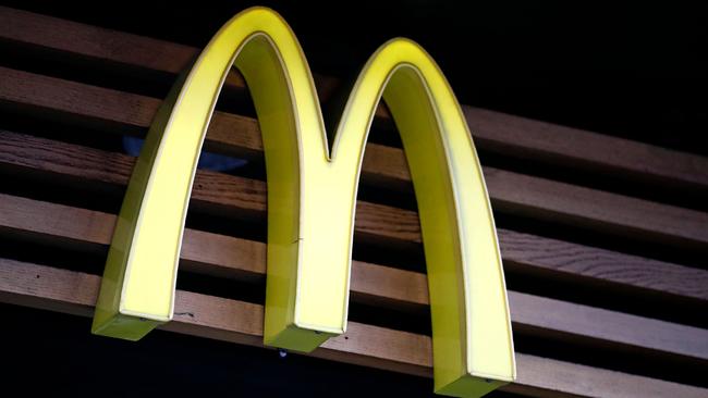 The glasses will be available at McDonald’s Aussie restaurants from this Wednesday, August 14. Picture: Tolga Akmen/AFP